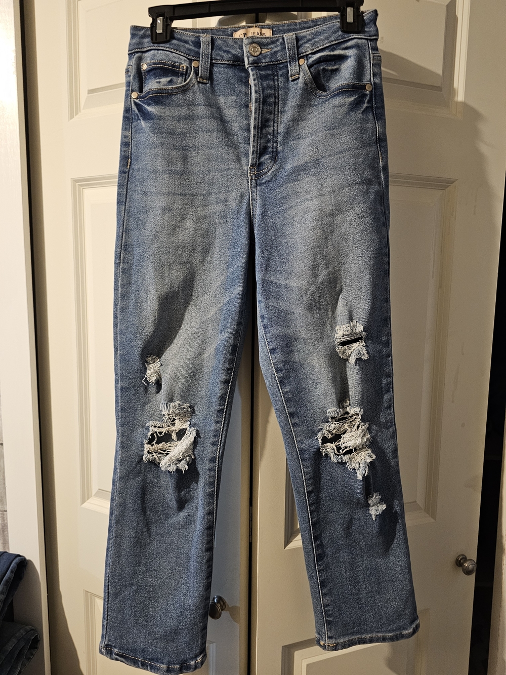 CP Jeans Distressed Straight-Leg Women’s Jeans in Blue 5/27